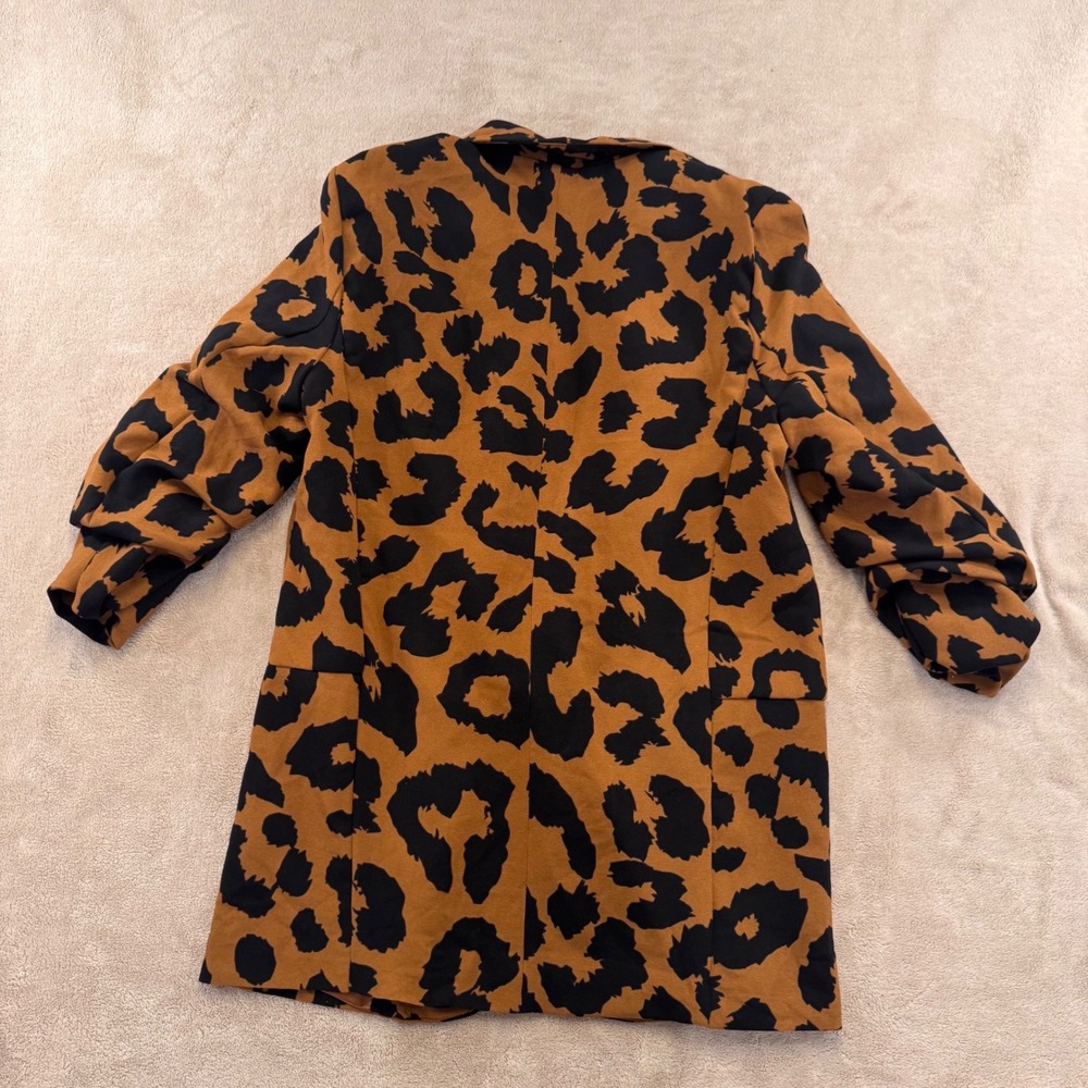 Milk & Honey Leopard Print Blazer Mob Wife Chic Edgy Luxe Party Indie Retro Sz S - Picture 10 of 11